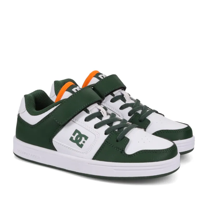 DC Shoes Manteca 4 V Sn Shoes White/Darkgreen/Orange  - 1