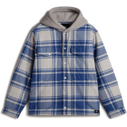 Vans Piedmont Hooded Plaid Shirt Oatmeal Heather