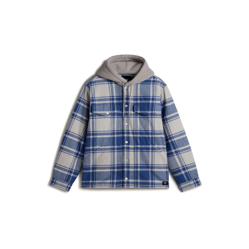 Vans Piedmont Hooded Plaid Shirt Oatmeal Heather