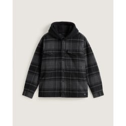 Vans Piedmont Hooded Plaid Shirt Black/Asphalt