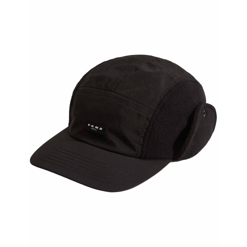 Vans 66 Earflap Tall Camper Cap Black