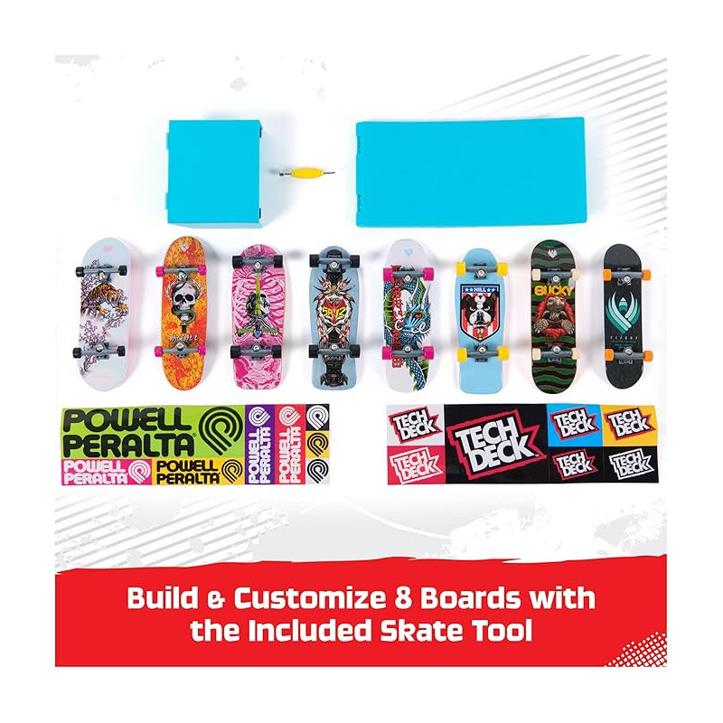 Tech Deck Fingerboard Collab 8 Pack
