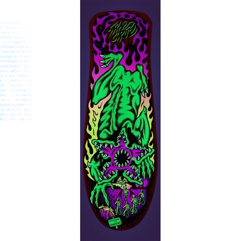 Santa Cruz Stranger Things Salba Demogorgon 10.3" Old School Skateboard Deck