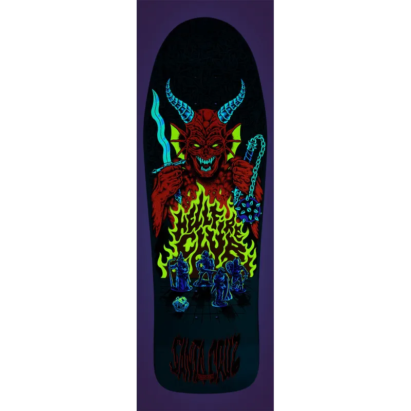 Santa Cruz Stranger Things Knox Hellfire Pit 10.07" Old School Skateboard Deck