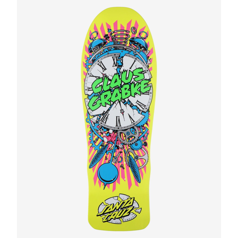 Comprare Santa Cruz Grabke Exploding Clock Reissue 30" Old School Deck a più Sickest negozio longboard d'Europa