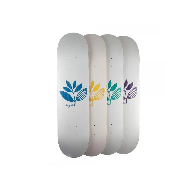 Magenta Plant Team Wood 8.25" Skateboard Deck