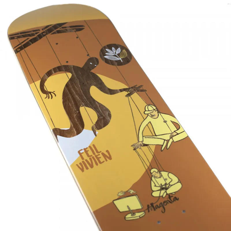 Magenta Vivien Feil Extravision 8.0" Skateboard Deck
