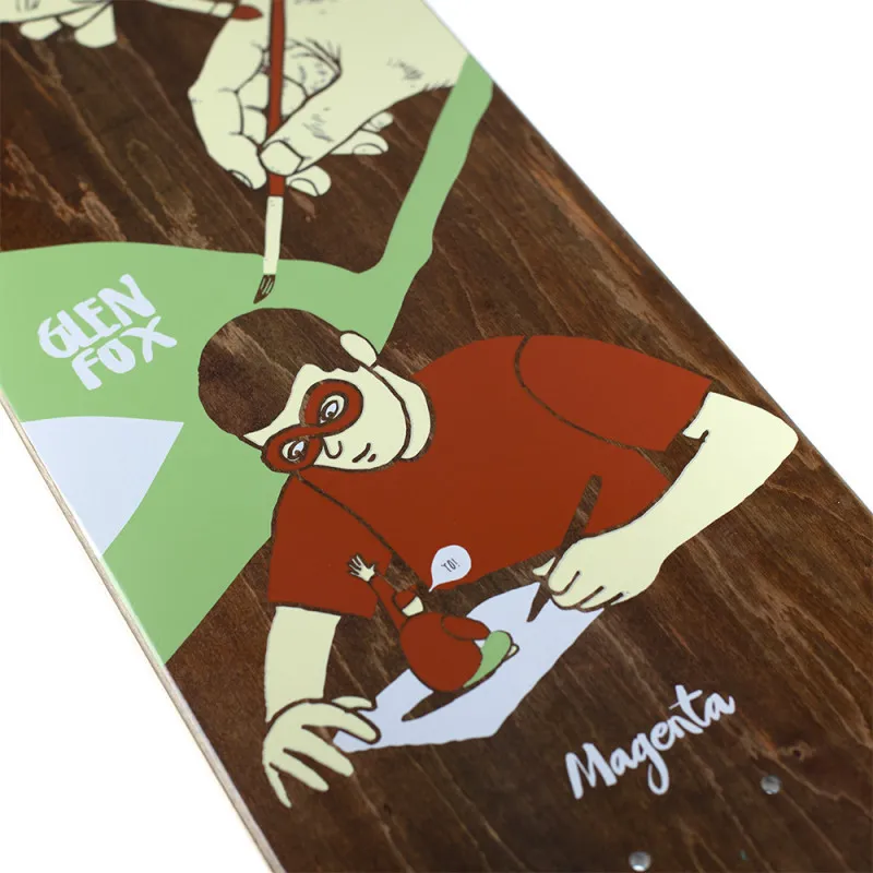 Magenta Glen Fox Extravision 8.0" Skateboard Deck