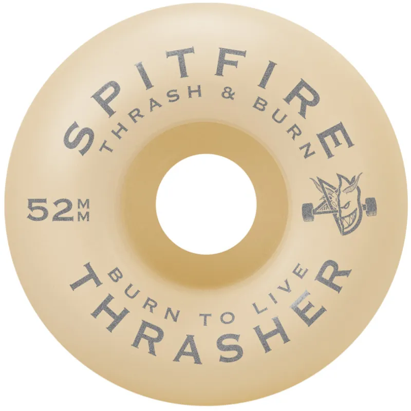 Spitfire X Thrasher Formula Four Flame Classic 52mm 99A Skateboard Wheels