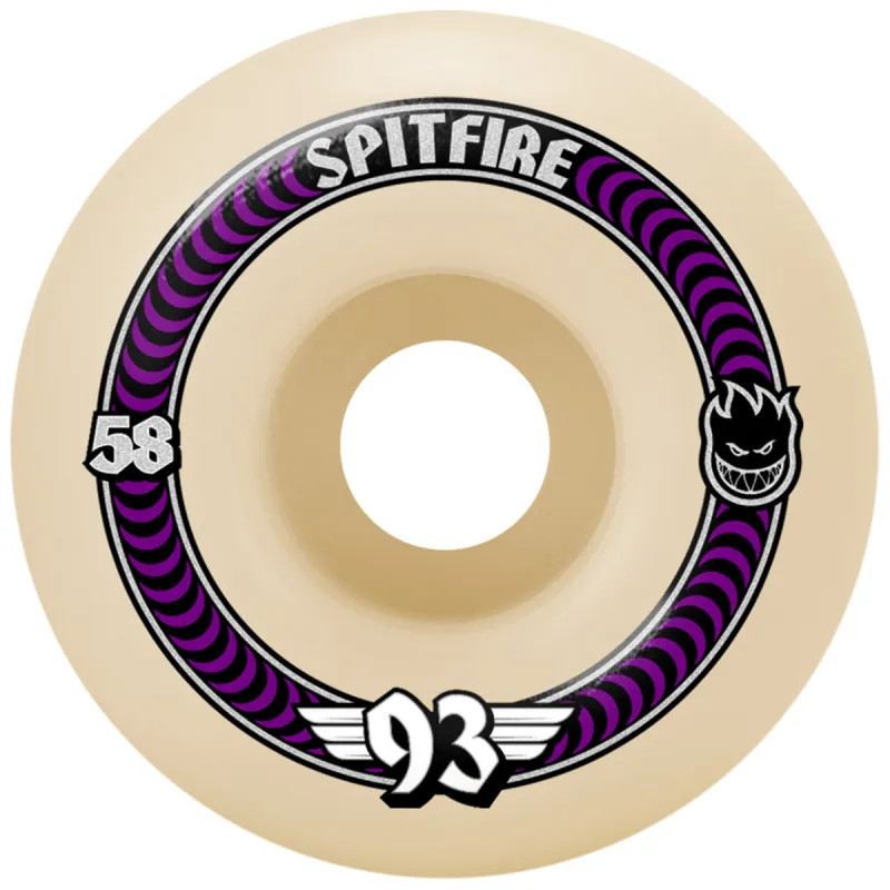 Spitfire Soft Sliders Formula Four Classic 58mm 93A Skateboard Wheels