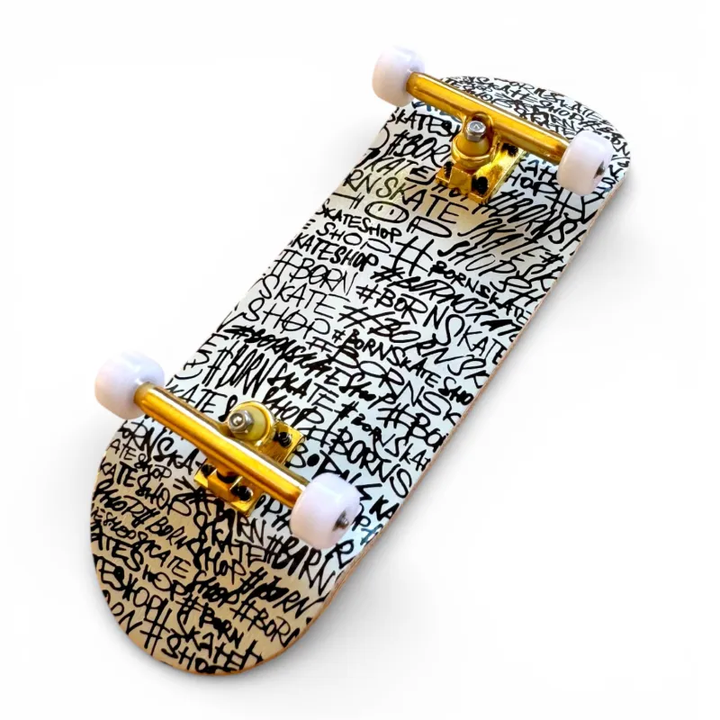 Kaufen Custom Pro Born Words 34mm Fingerboard Complete auf Europas Sickest Skate Shop