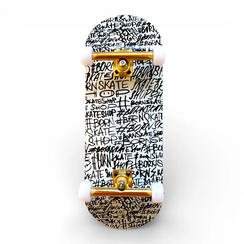 Kaufen Custom Pro Born Words 34mm Fingerboard Complete auf Europas Sickest Skate Shop