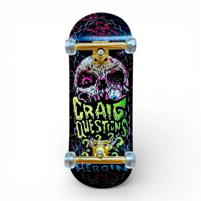 Custom Pro X Heroin Craig Questions 34mm Fingerboard Complete