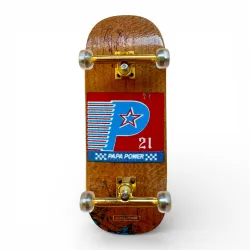 Custom Pro X Papa Power Cyber Zone Boxy 34mm Fingerboard Complete