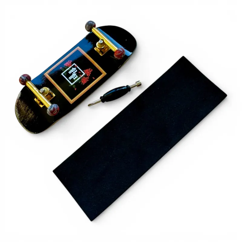 Custom Pro X Papa Power Chine Rose 35mm Cruiser Fingerboard Complete