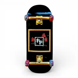 Custom Pro X Papa Power Chine Rose 35mm Cruiser Fingerboard Complete