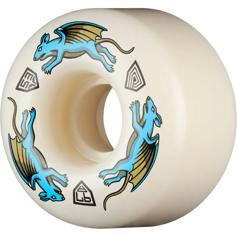 Powell-Peralta Dragon Formula Nano Rats x 34 A 53mm Skateboard Wheels