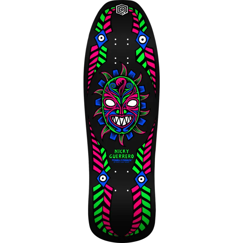 Powell-Peralta Nicky Guerrero Mask Blacklight 10.0" Old School Skateboard Deck