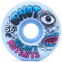 Snot Nolans Mutants Conical Ice Blue 56mm Skateboard Wheels