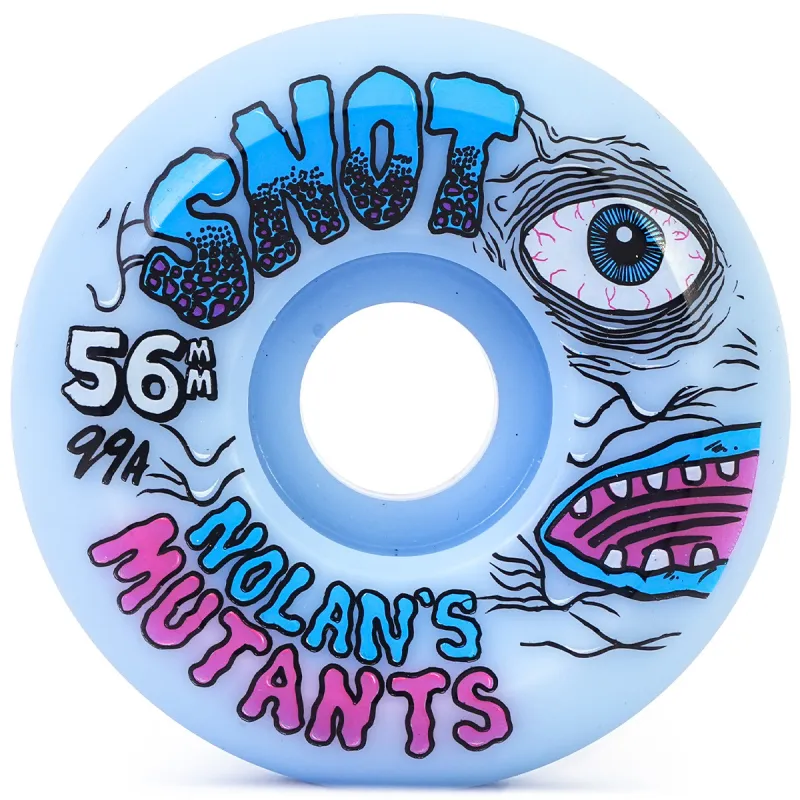 Snot Nolans Mutants Conical Ice Blue 56mm Skateboard Wheels