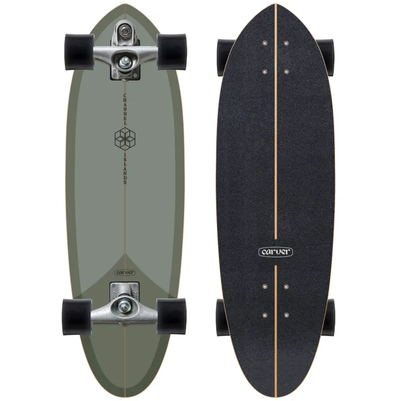 Carver CI Mid Sage 33" Surf Skate Complete