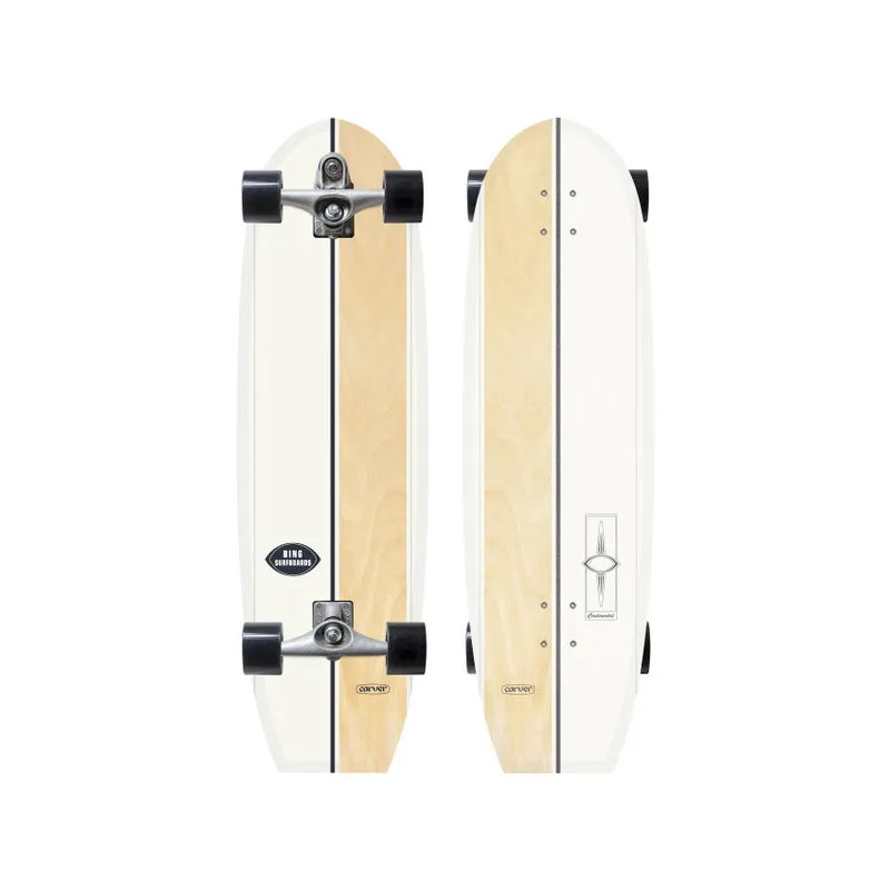 Carver x Bing Continental Natural 37" Surf Skate Complete