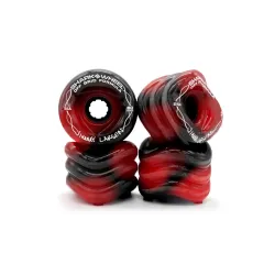 Shark Ruote California Roll  Jimmy Larsen 60mm 84a Red Black Swirl