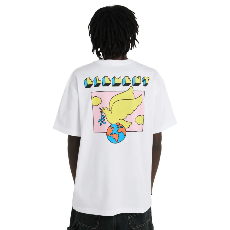 Element World Peace T-Shirt Optic White