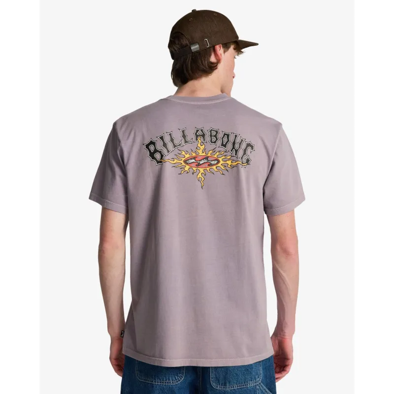 Billabong Burn Out T-Shirt Purple Ash