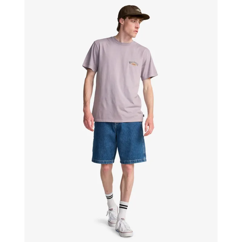 Billabong Burn Out T-Shirt Purple Ash