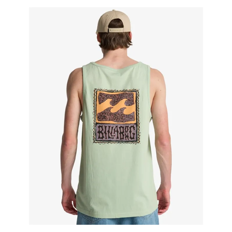 Billabong Stamp Tanktop Vintage Green