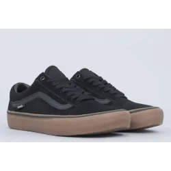 Vans Old Skool Pro Shoes Black/Gum/Gum - 6