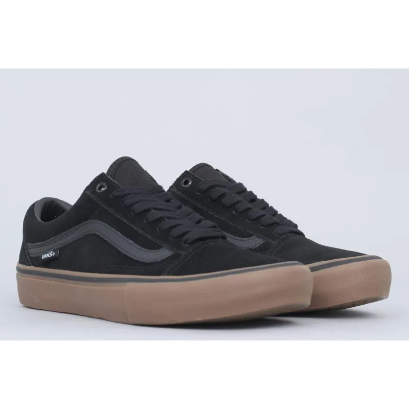 Vans Old Skool Pro Shoes Black/Gum/Gum - 6