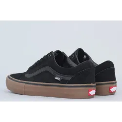 Vans Old Skool Pro Shoes Black/Gum/Gum - 6