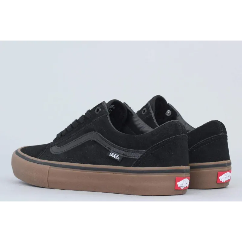 Vans Old Skool Pro Shoes Black/Gum/Gum - 6