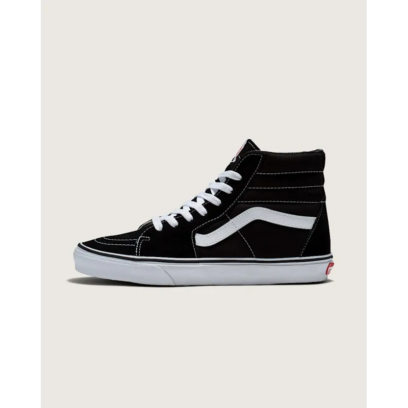 Vans Sk8-Hi Shoes Black/Black/White - 5