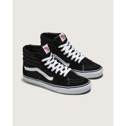 Vans Sk8-Hi Shoes Black/Black/White - 5