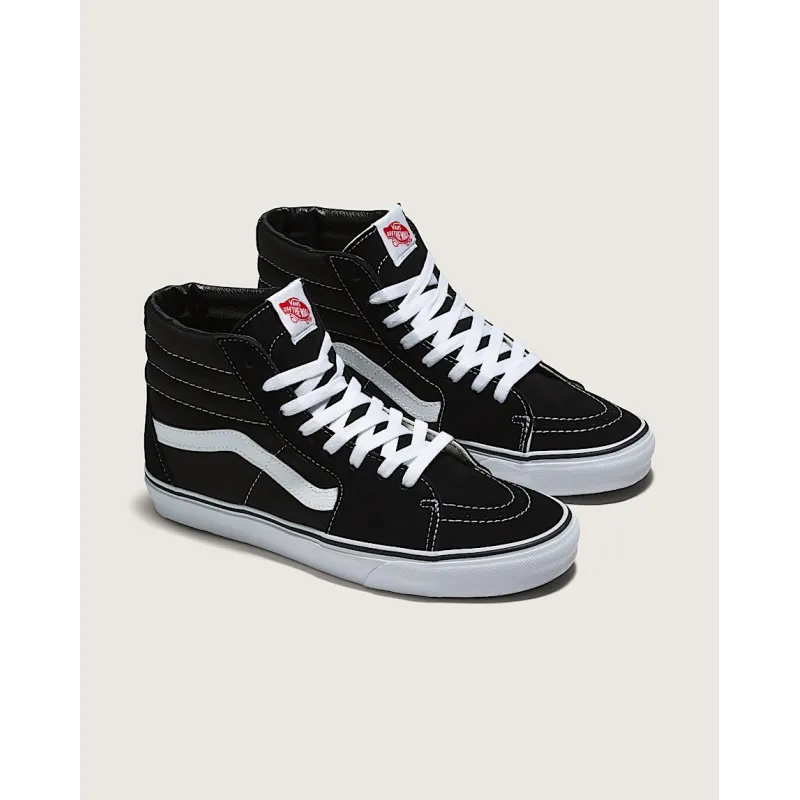 Vans Sk8-Hi Shoes Black/Black/White - 5