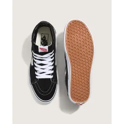 Vans Sk8-Hi Shoes Black/Black/White - 5