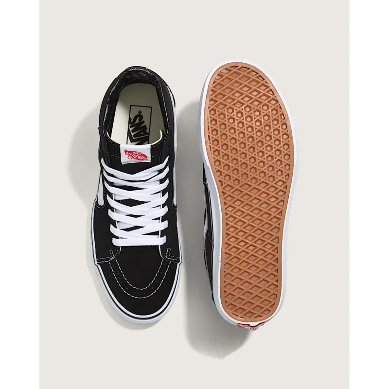 Vans Sk8-Hi Shoes Black/Black/White - 5
