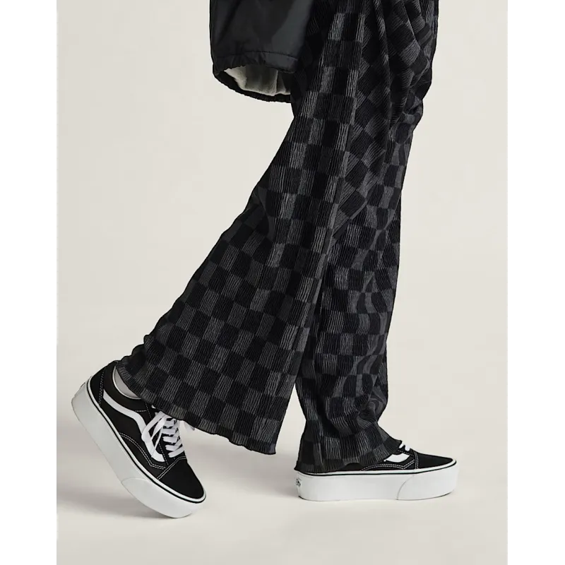 Vans Old Skool Platform Shoes Black/White - 3.5