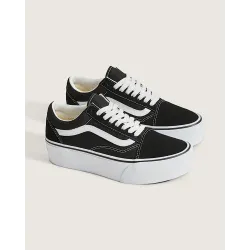 Vans Old Skool Platform Shoes Black/White - 3.5
