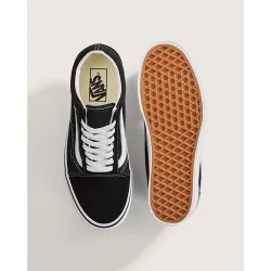 Vans Old Skool Platform Shoes Black/White - 3.5