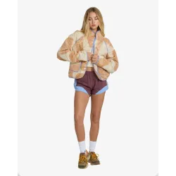 Billabong Dawney Snap Up Fleece Women Jacket White Cap