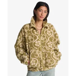 Billabong First Light Fleece Women Jacket Cactus Green