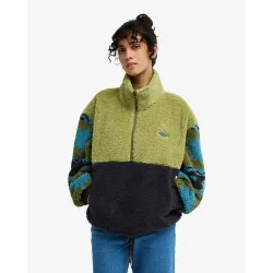 Billabong Time Off Fleece Women Jumper Cedar Green