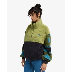 Billabong Time Off Fleece Women Jumper Cedar Green