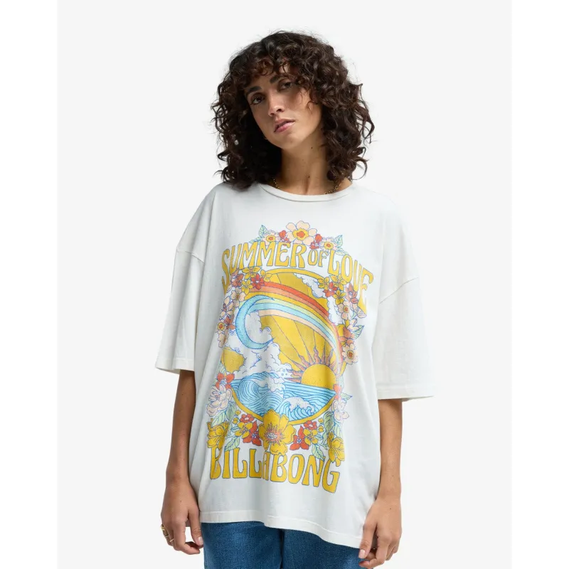 Billabong Summer Of Love Women T-Shirt Salt Crystal