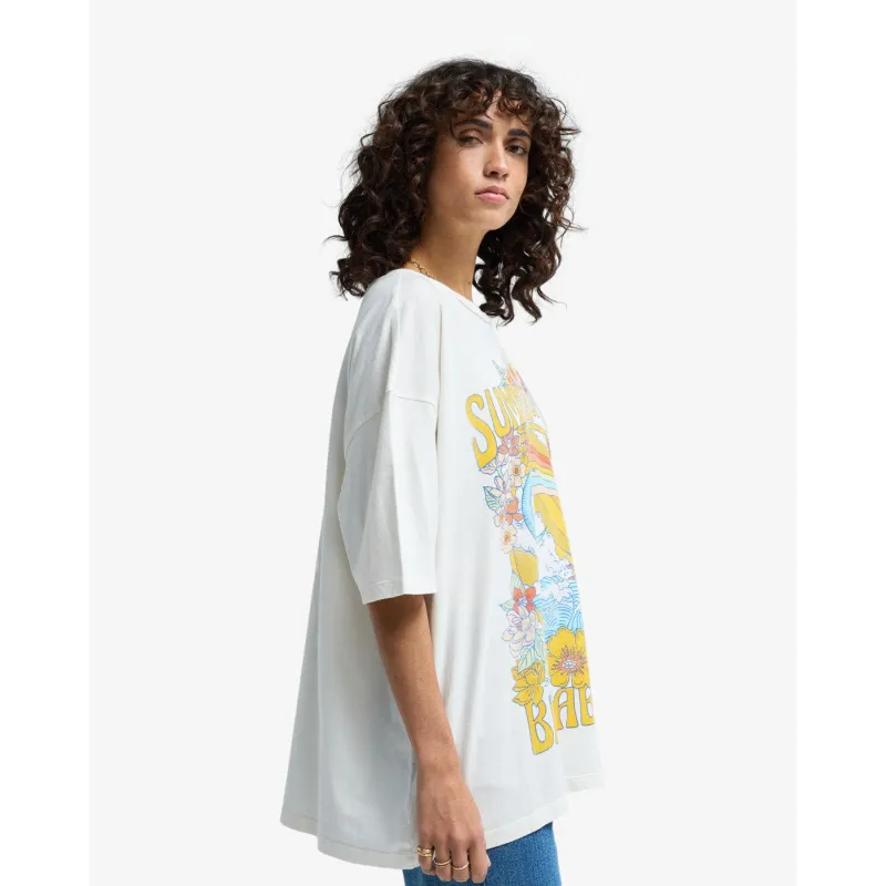 Billabong Summer Of Love Women T-Shirt Salt Crystal