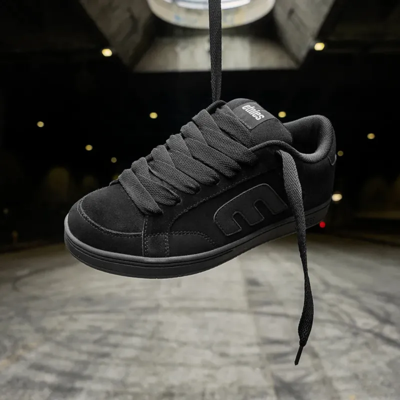 Etnies Kingpin 2K Shoes Black/Black/Black - 9